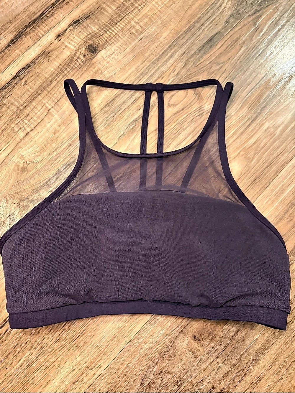 lululemon Get Set Sports Bra in black cherry Size 8